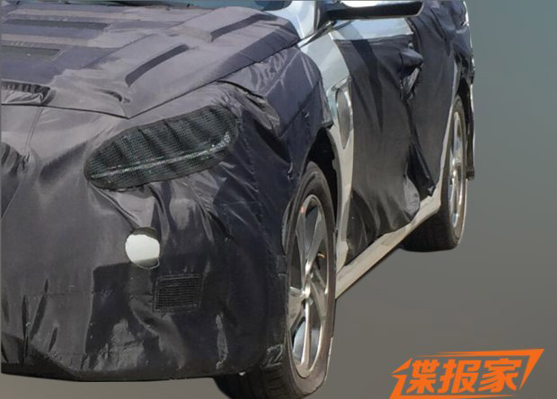 現代索納塔九插電式混動(dòng)版國內諜照曝光